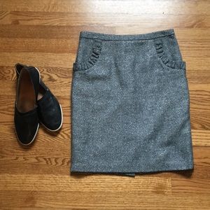 Tweed Pencil Skirt with subtle sparkle
